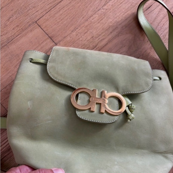 Salvatore Ferragamo Mint Green Vintage Backpack main image 15